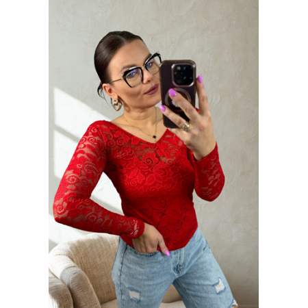 Bluzka Vero Moda czerwona